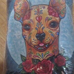 New Chihuahua Dog Print Fluffy Square Couch,bed pillow 14x 12